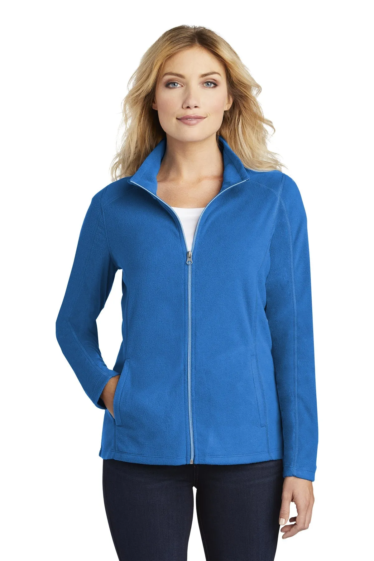 Port Authority Ladies MicroFleece Customized Jackets, Light Royal