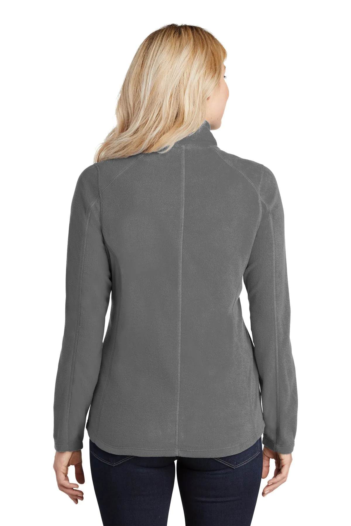 Port Authority Ladies MicroFleece Customized Jackets, Pearl Grey