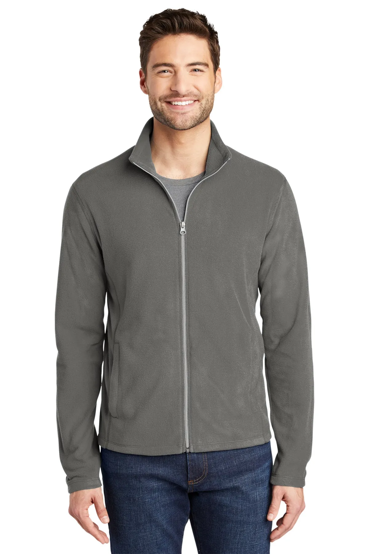 Port Authority MicroFleece Customized Jackets, Pearl Grey