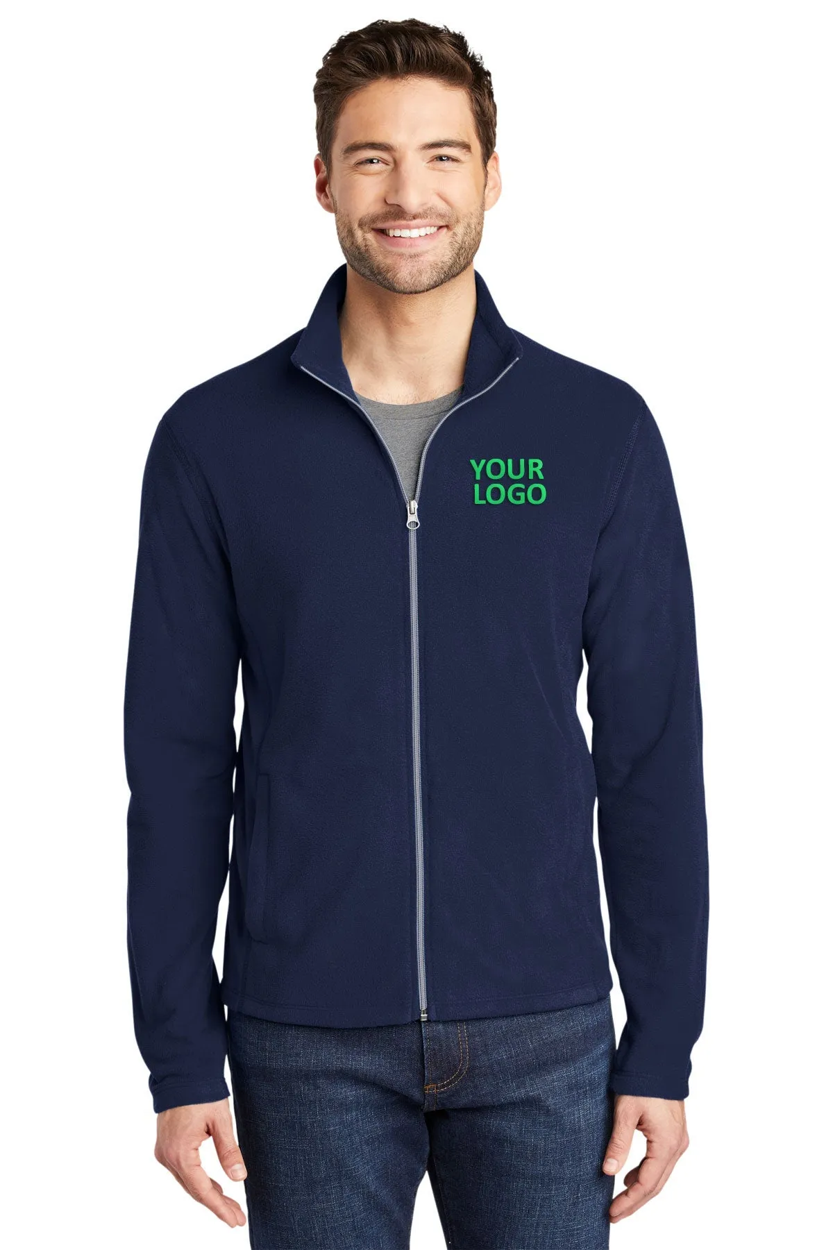 Port Authority MicroFleece Customized Jackets, True Navy