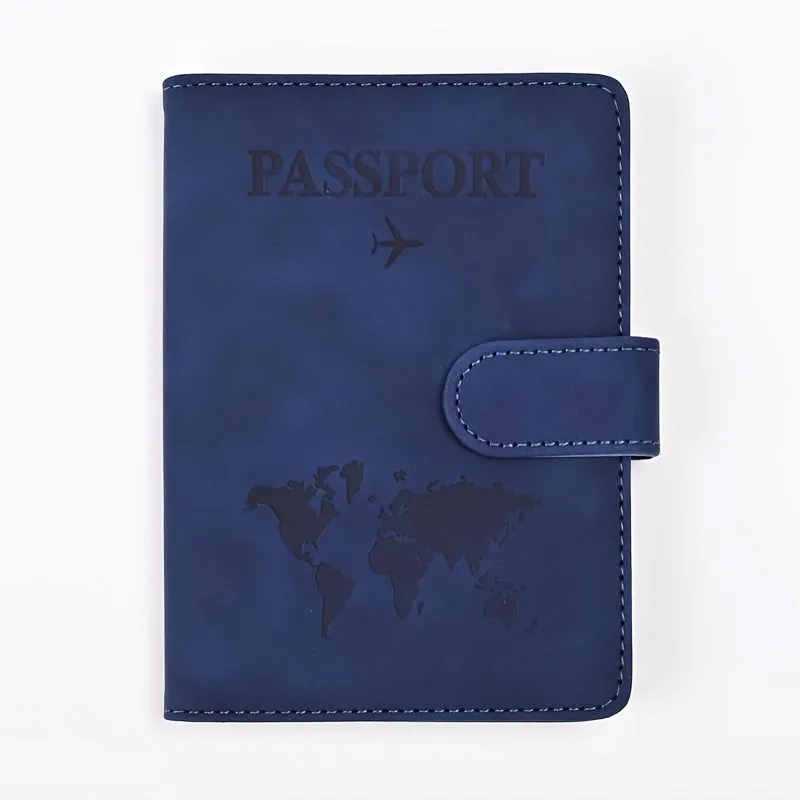 Premium Anti-Theft Travel Passport Wallet - RFID Shielded, Secure & Multifunctional - Durable PU Leather with Card Slots for Safe, Stylish Organization