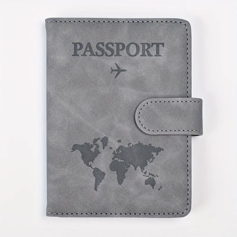 Premium Anti-Theft Travel Passport Wallet - RFID Shielded, Secure & Multifunctional - Durable PU Leather with Card Slots for Safe, Stylish Organization