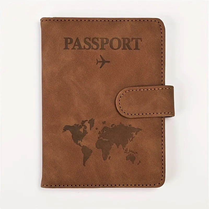 Premium Anti-Theft Travel Passport Wallet - RFID Shielded, Secure & Multifunctional - Durable PU Leather with Card Slots for Safe, Stylish Organization