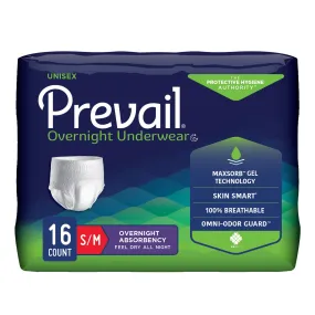 Prevail® Overnight Absorbent Underwear, Small