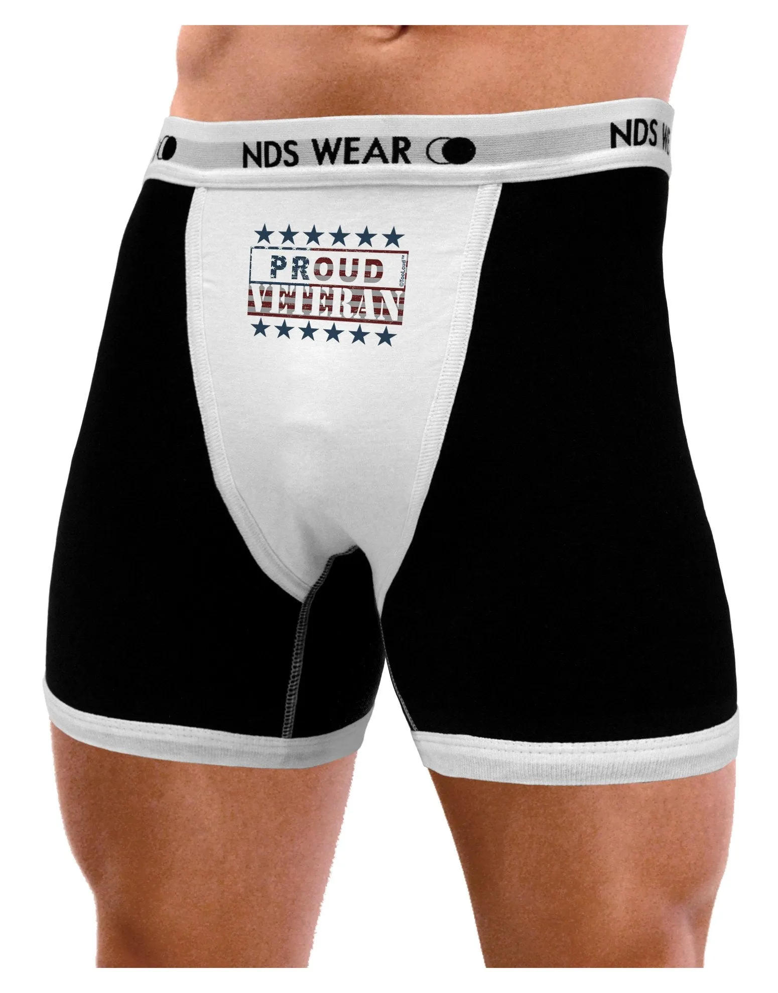 Proud Veteran Flag Mens Boxer Brief Underwear