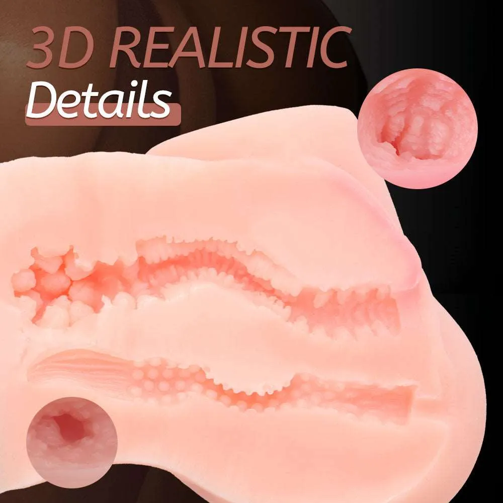 Quusvik- 2.2lb Realistic Sex Dolls Pocket Pussy Ass Vagina Sex Stroker