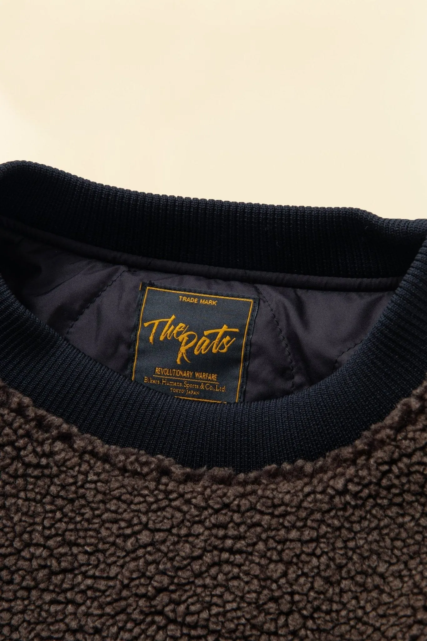 Rats Crew Neck Fleece - Brown