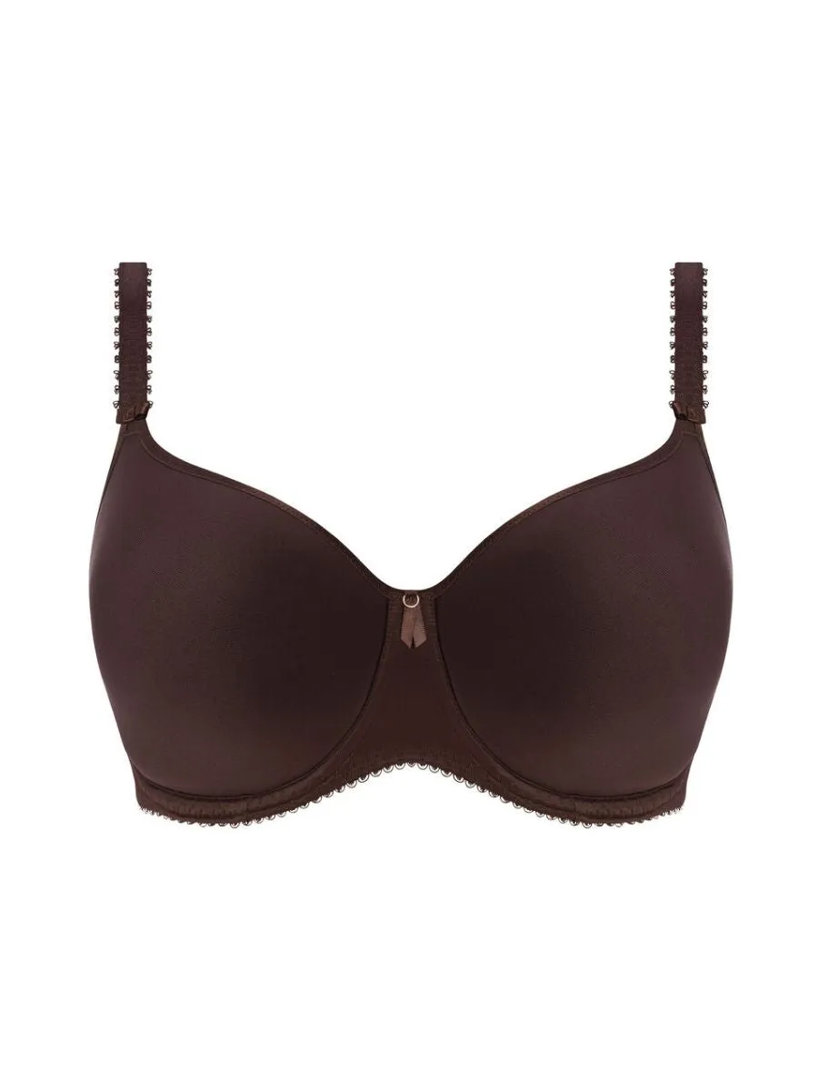 Rebecca Essentials Moulded Spacer Bra - Chocolate