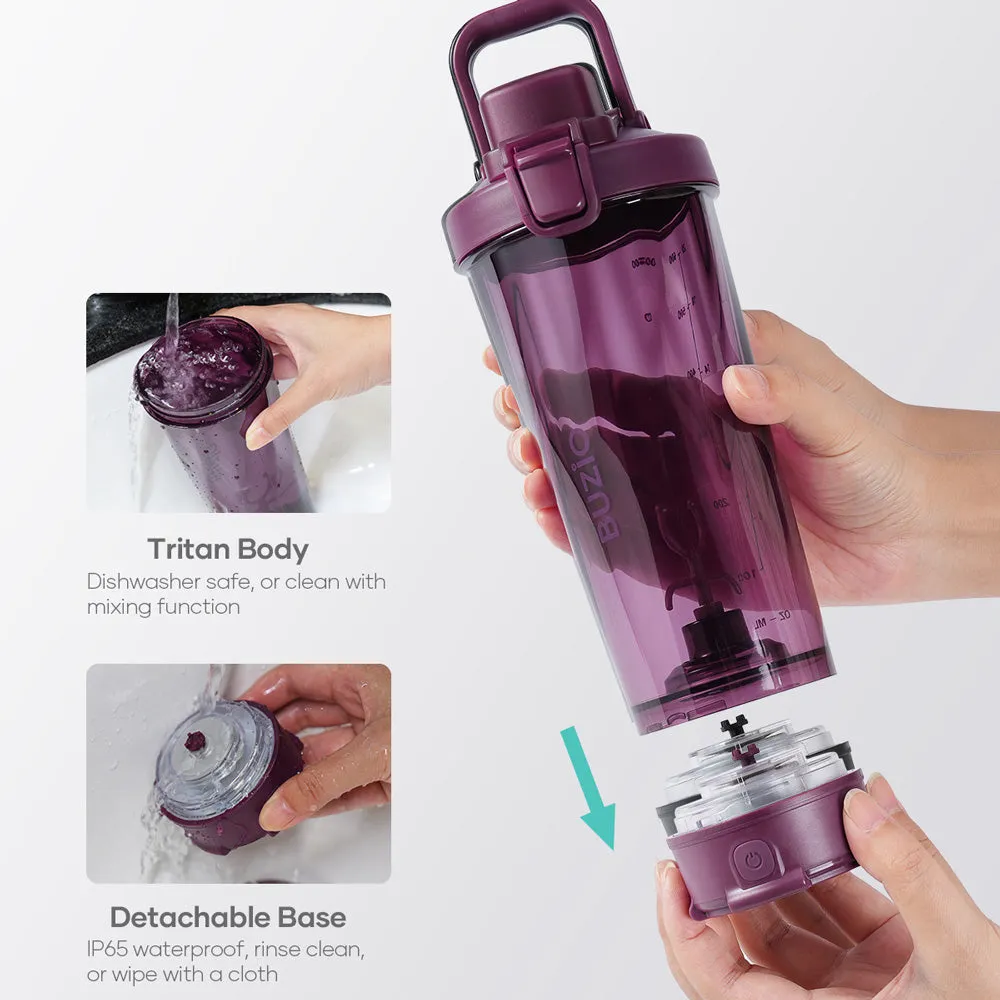 Rechargeable Protein Shaker Bottles | Purple | 24oz