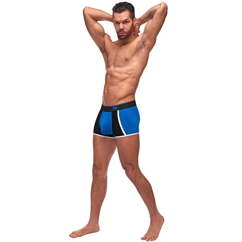 Retro Sport Panel Short - Large - Blue/ Black