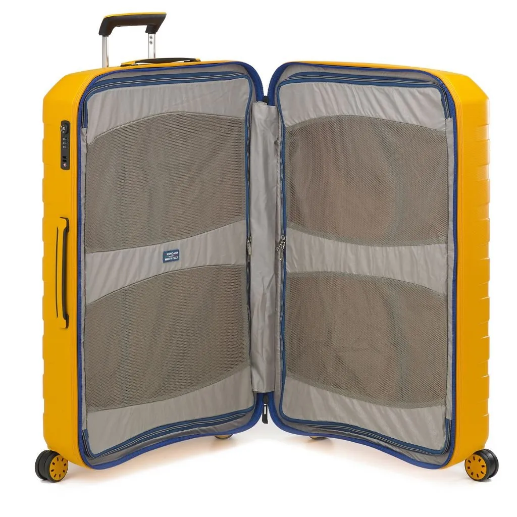 Roncato Box Young Hardsided Spinner Suitcase 3pc Set Mustard