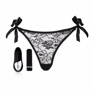 Sensuelle Pleasure Panty Black Remote Control