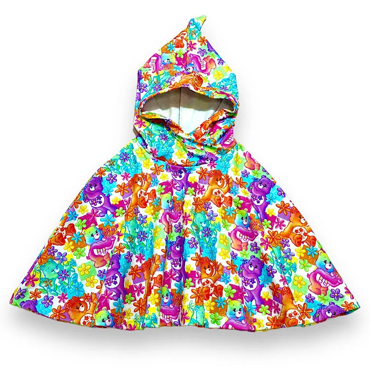 Size Small (12m-3y) Winter Poncho - Flower Bears