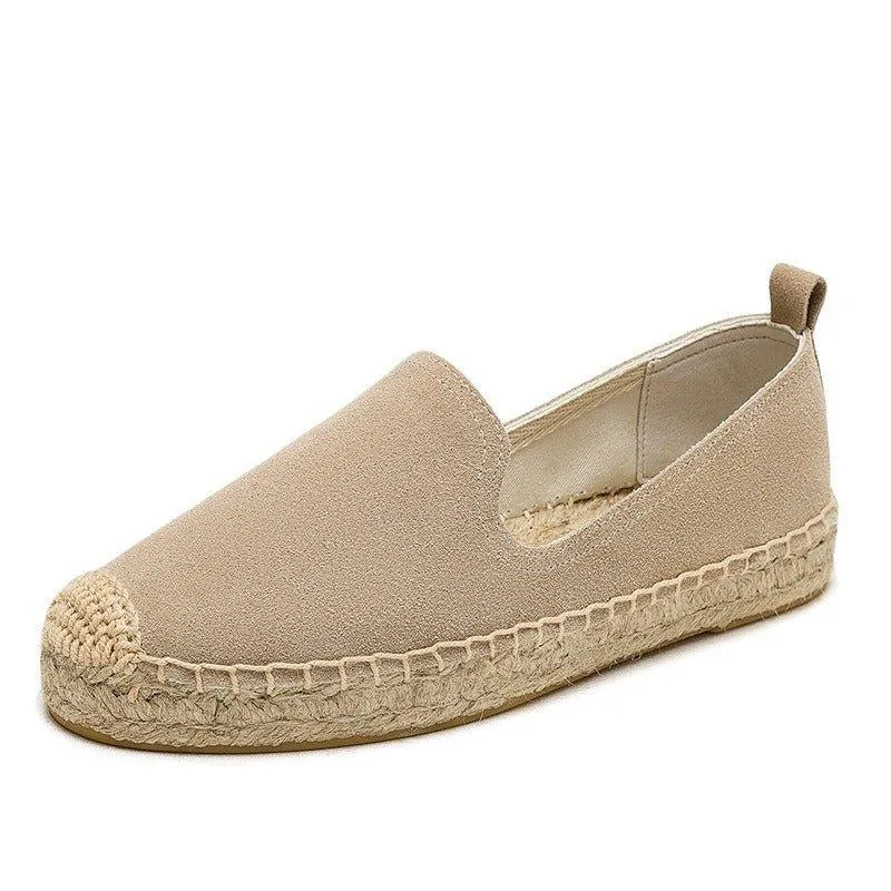 Slip On Woven Leather Loafers for Women