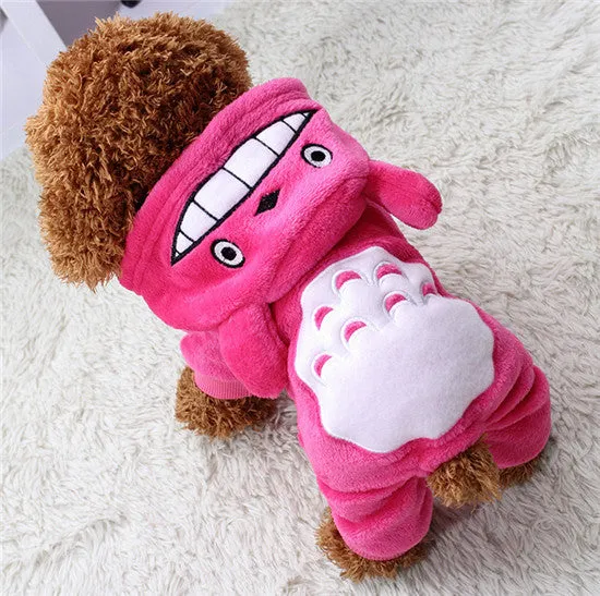 Soft Warm Dog Clothes Coat Pet Costume Fleece Clothing For Dogs Puppy Cartoon Winter Hooded Jacket Autumn Apparel XS-XXL 29