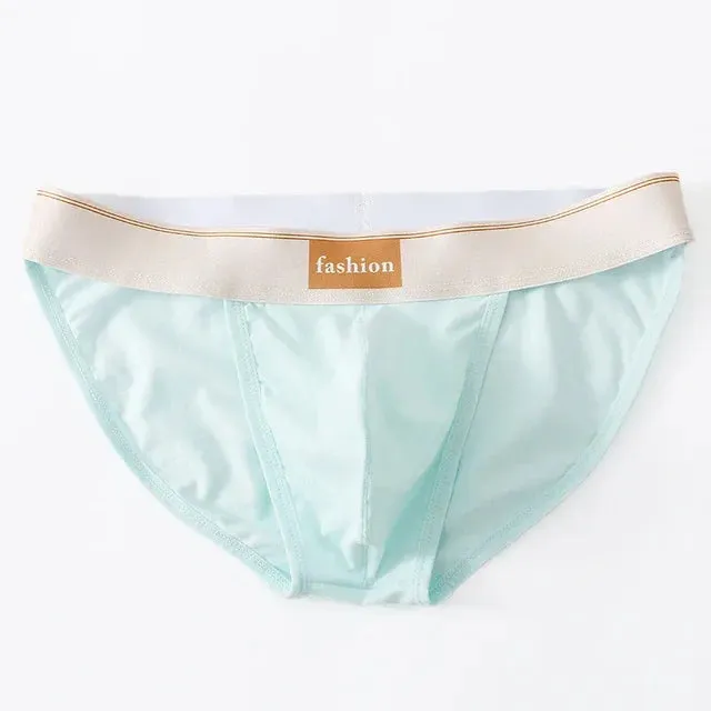 Solid Cotton Polyester Low Rise Brief