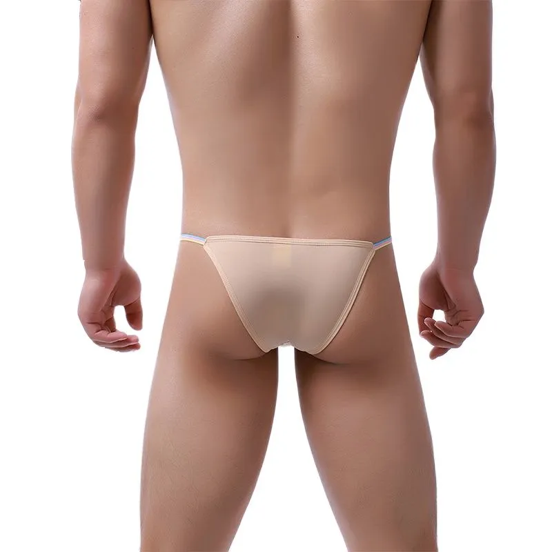 Solid Nylon Thin Waist Line Brief