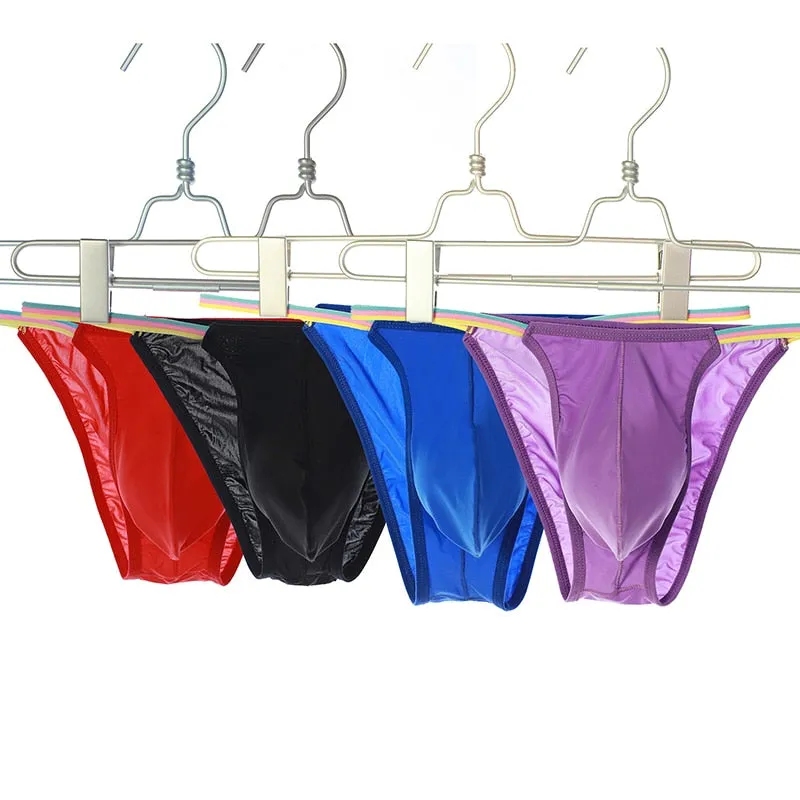 Solid Nylon Thin Waist Line Brief