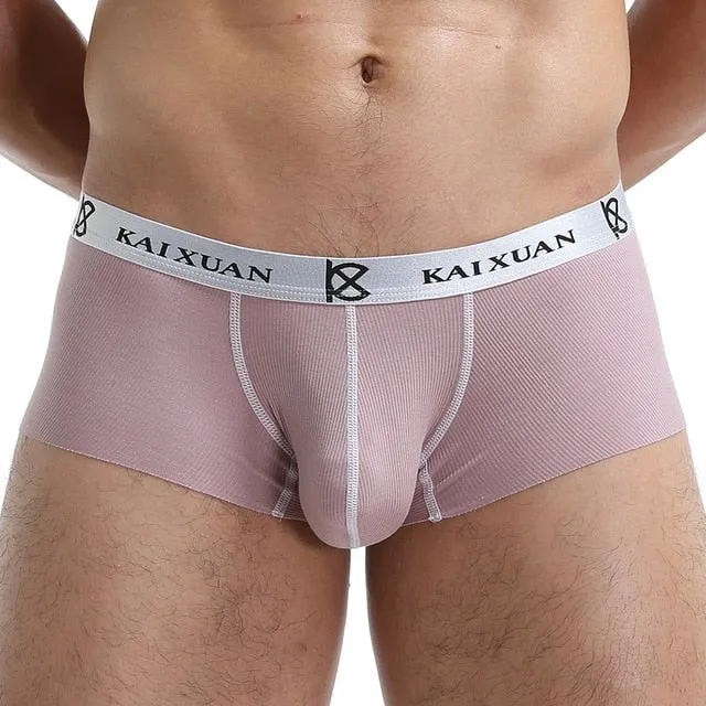 Solid Seamless Design Man Boxers and Briefs