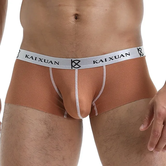 Solid Seamless Design Man Boxers and Briefs