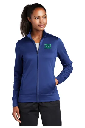 Sport-Tek Ladies Sport-Wick Fleece Customized Full-Zip Jackets, True Royal