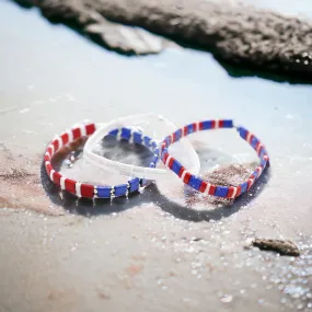 STARS & STRIPES - Tila Bead Bracelet Stack