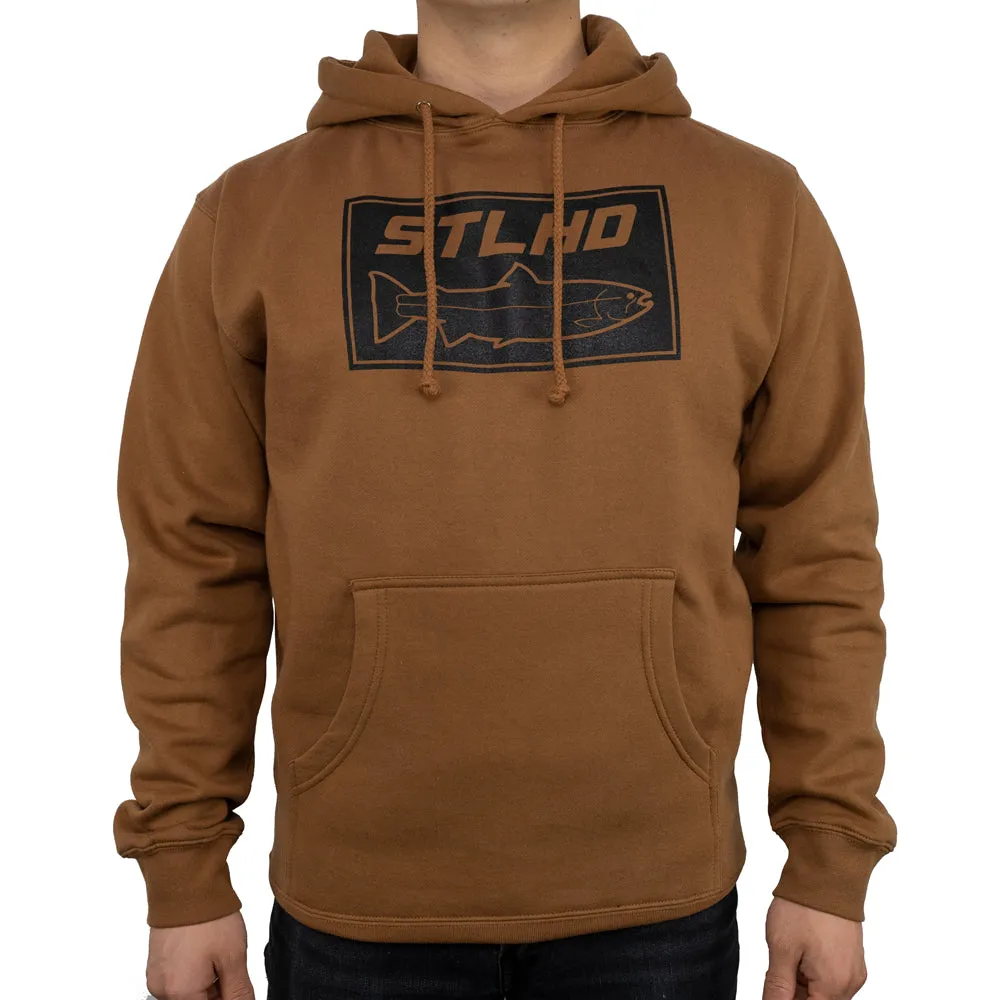 STLHD Men's Yuba River Saddle Brown Premium Hoodie