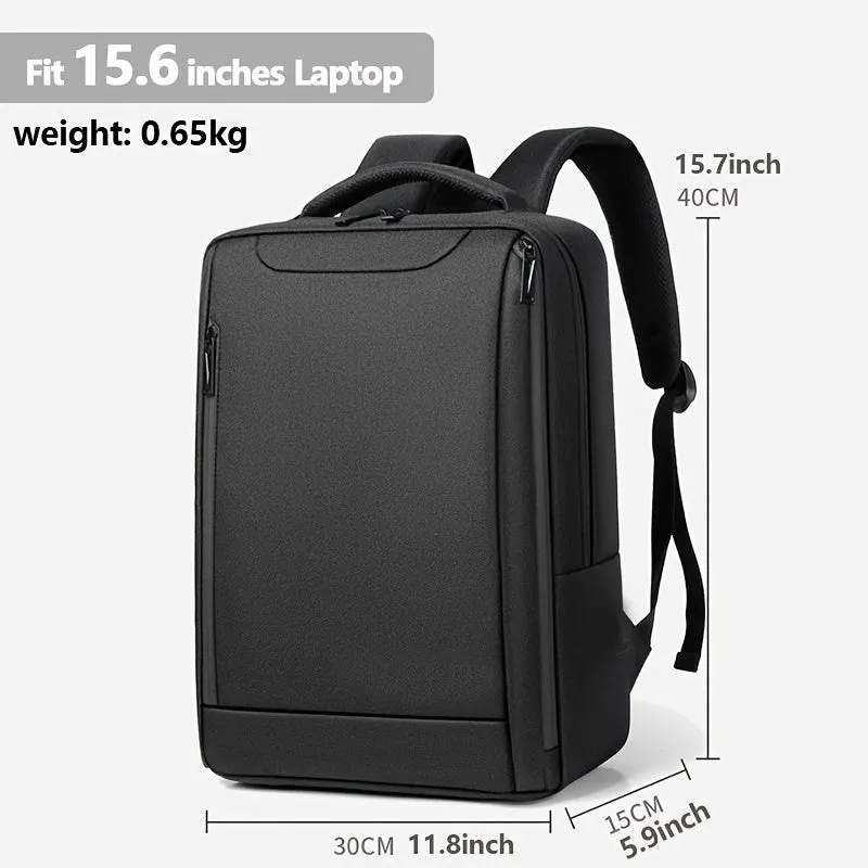 Stylish Travel Briefcase Backpack - USB Charging, Waterproof, Unisex Design - Perfect for Work, School & Adventures with Laptop Compartment