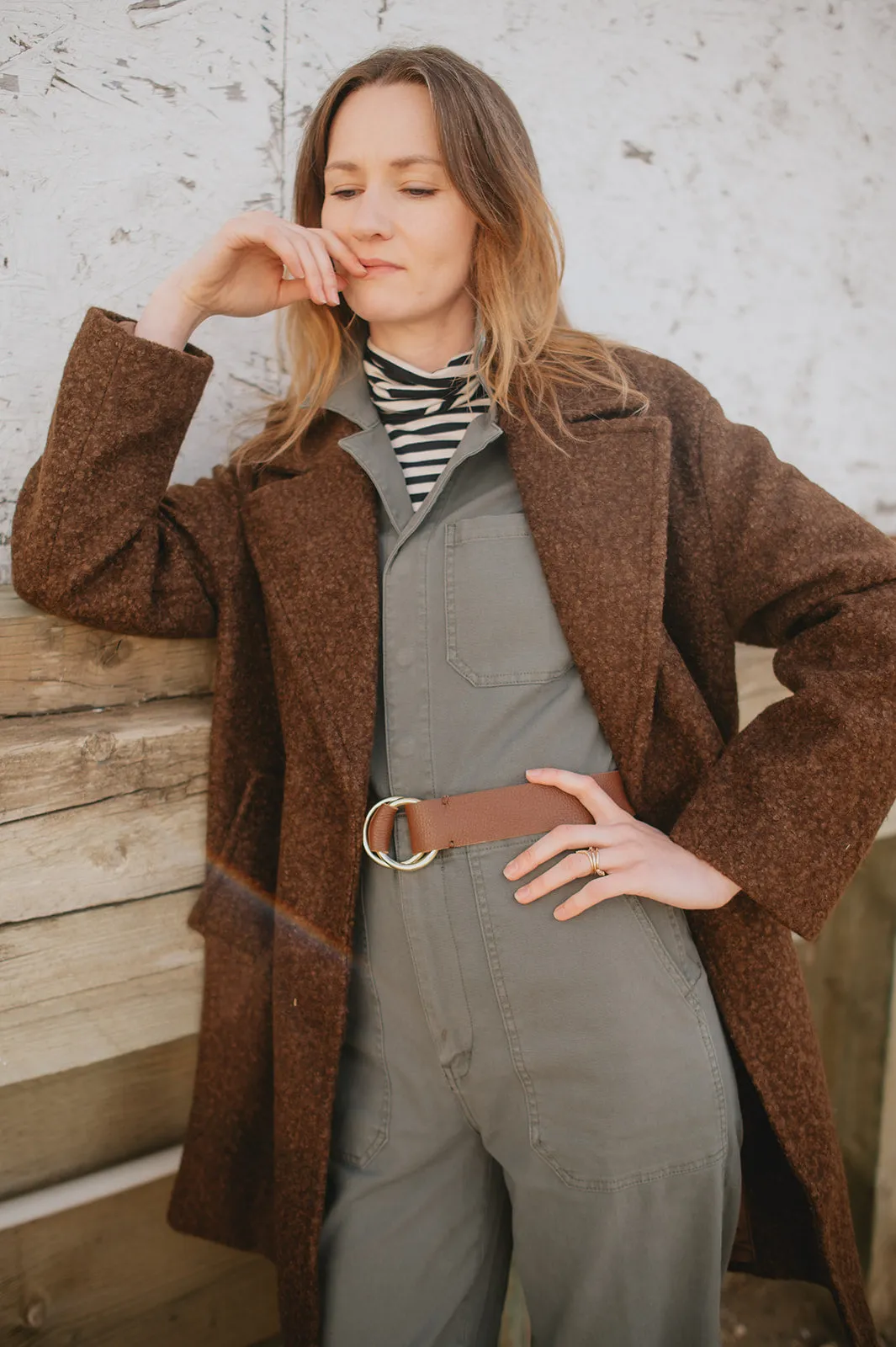 The Bouclé Jacket - Carafe Brown