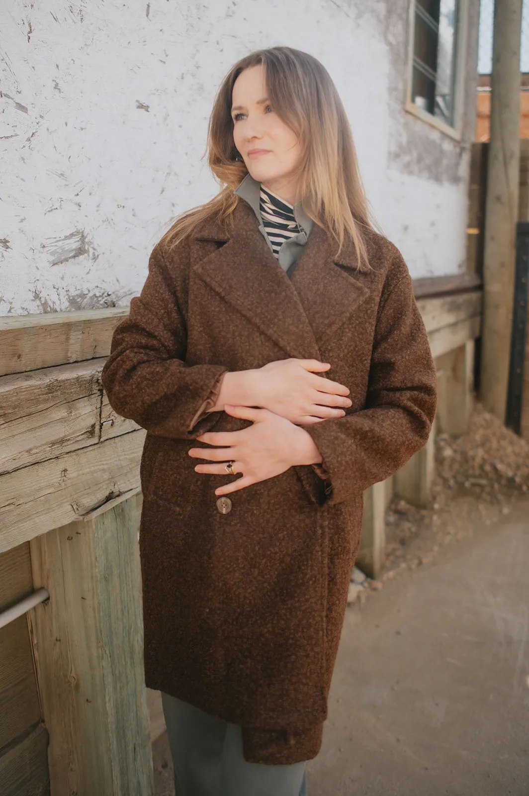 The Bouclé Jacket - Carafe Brown