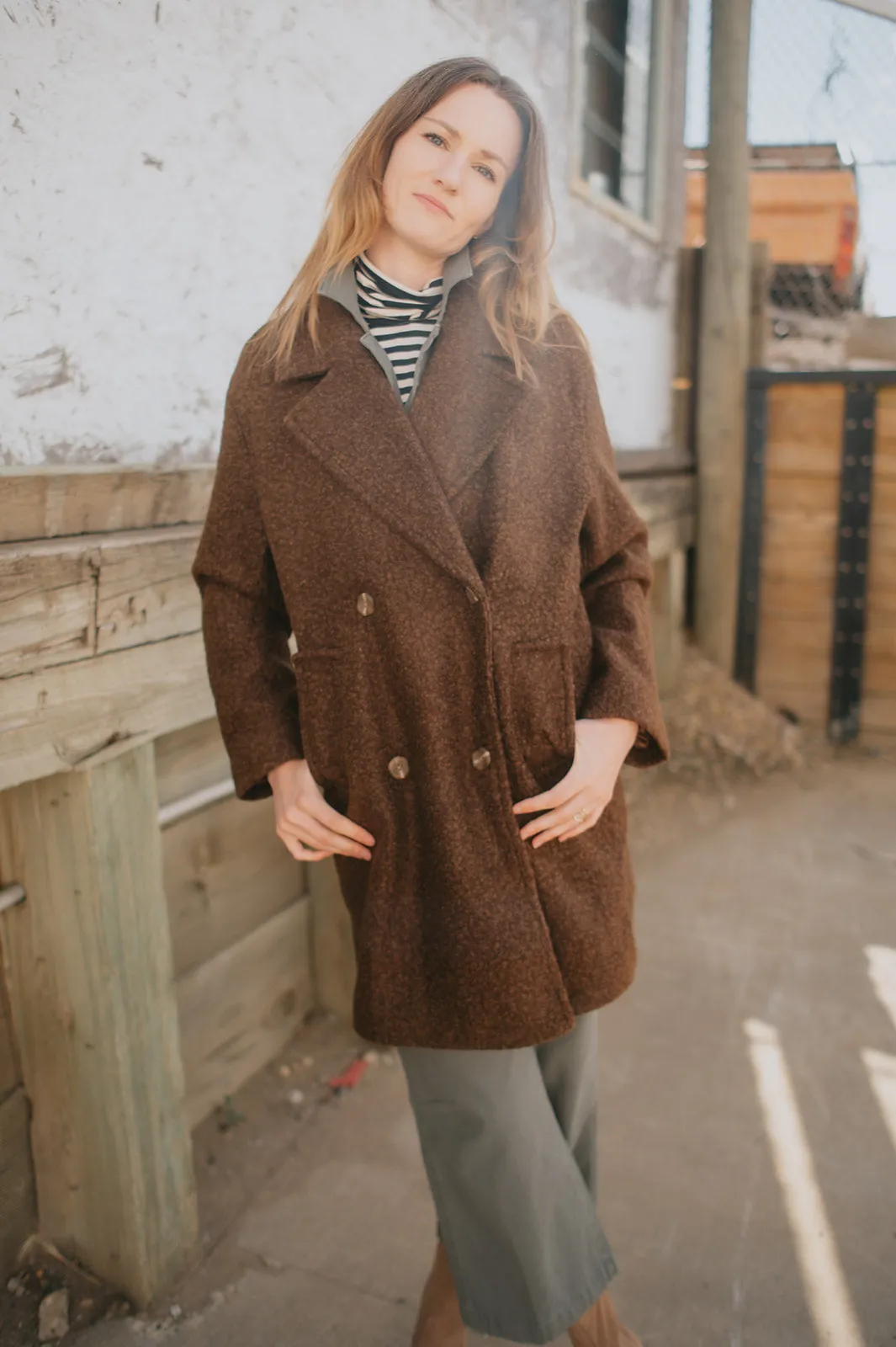 The Bouclé Jacket - Carafe Brown