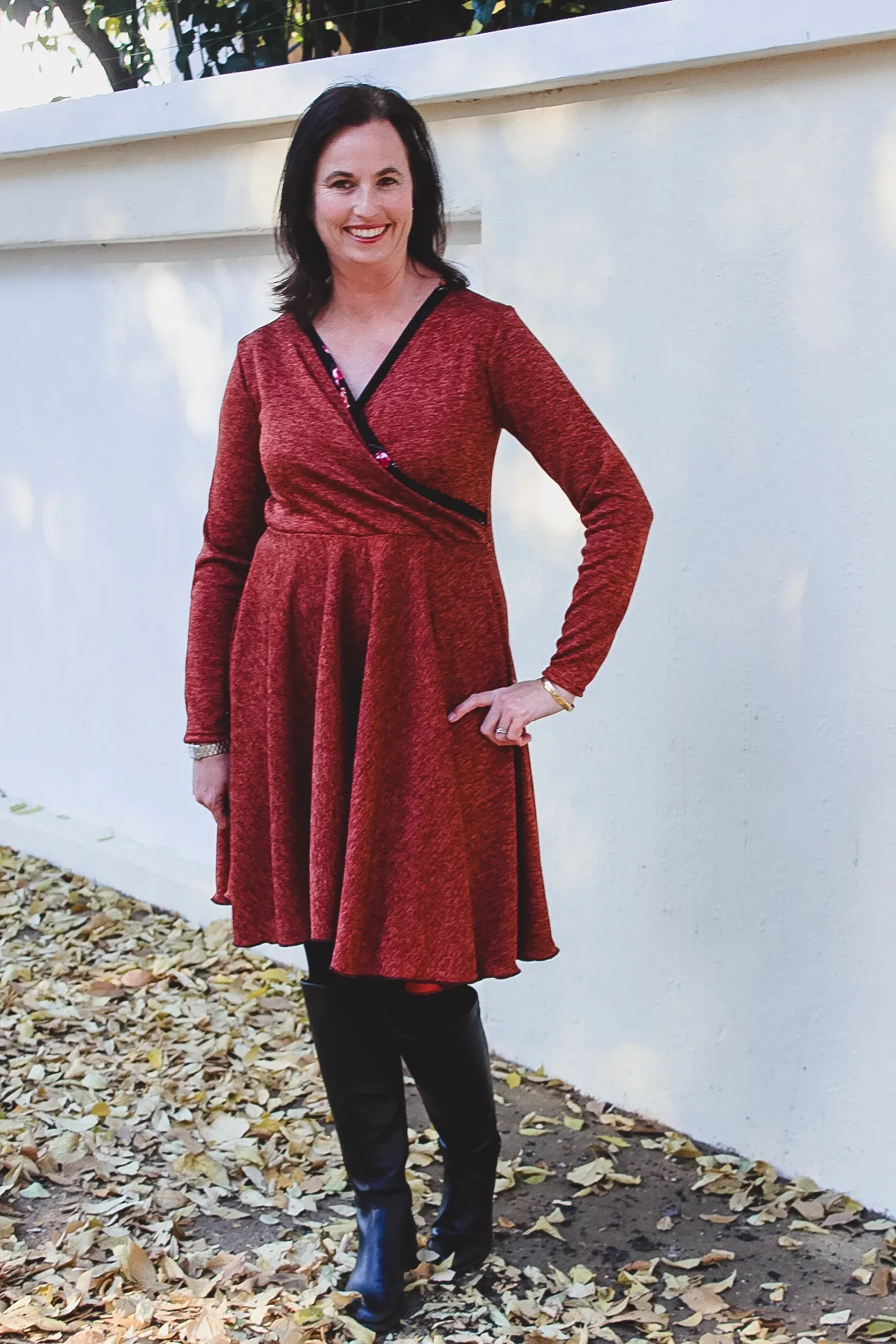 The Callie Wrap Dress sewing pattern for Women