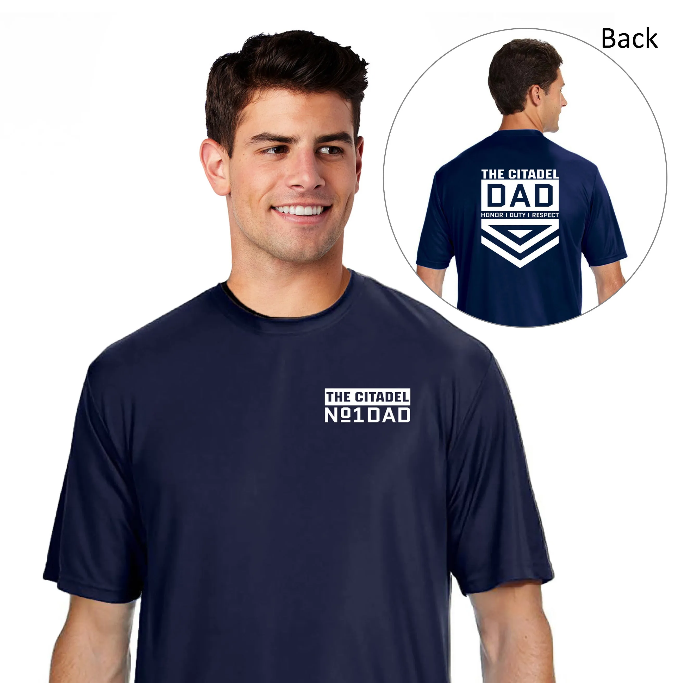 The Citadel Dad No 1 Performance T-Shirt