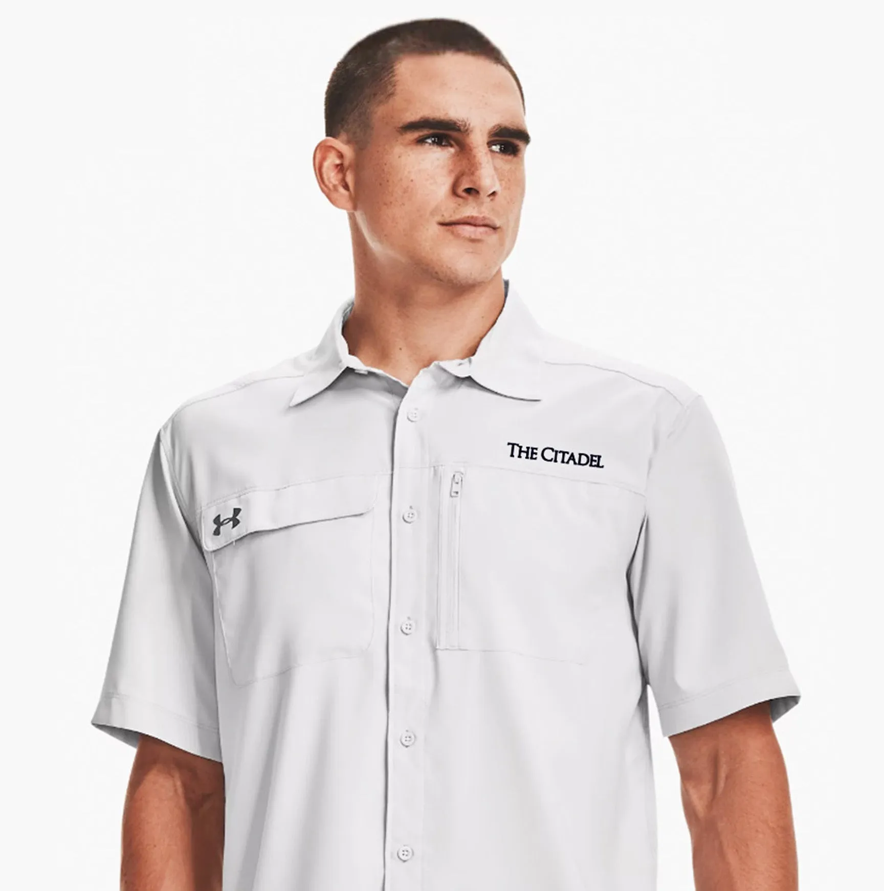 The Citadel Under Armour Men's Motivate Coach Woven Shirt