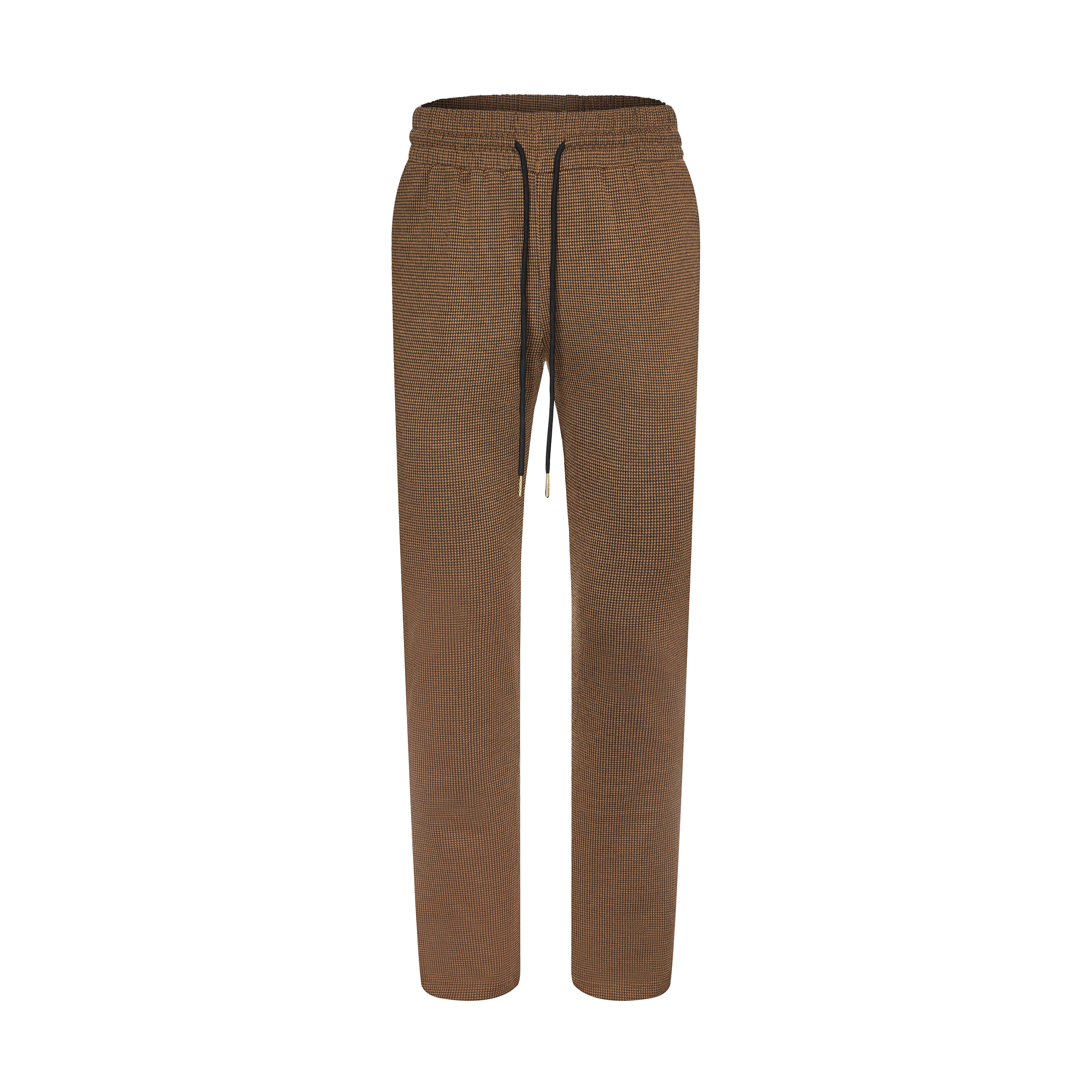 THE HOUNDSTOOTH PANTS-BROWN