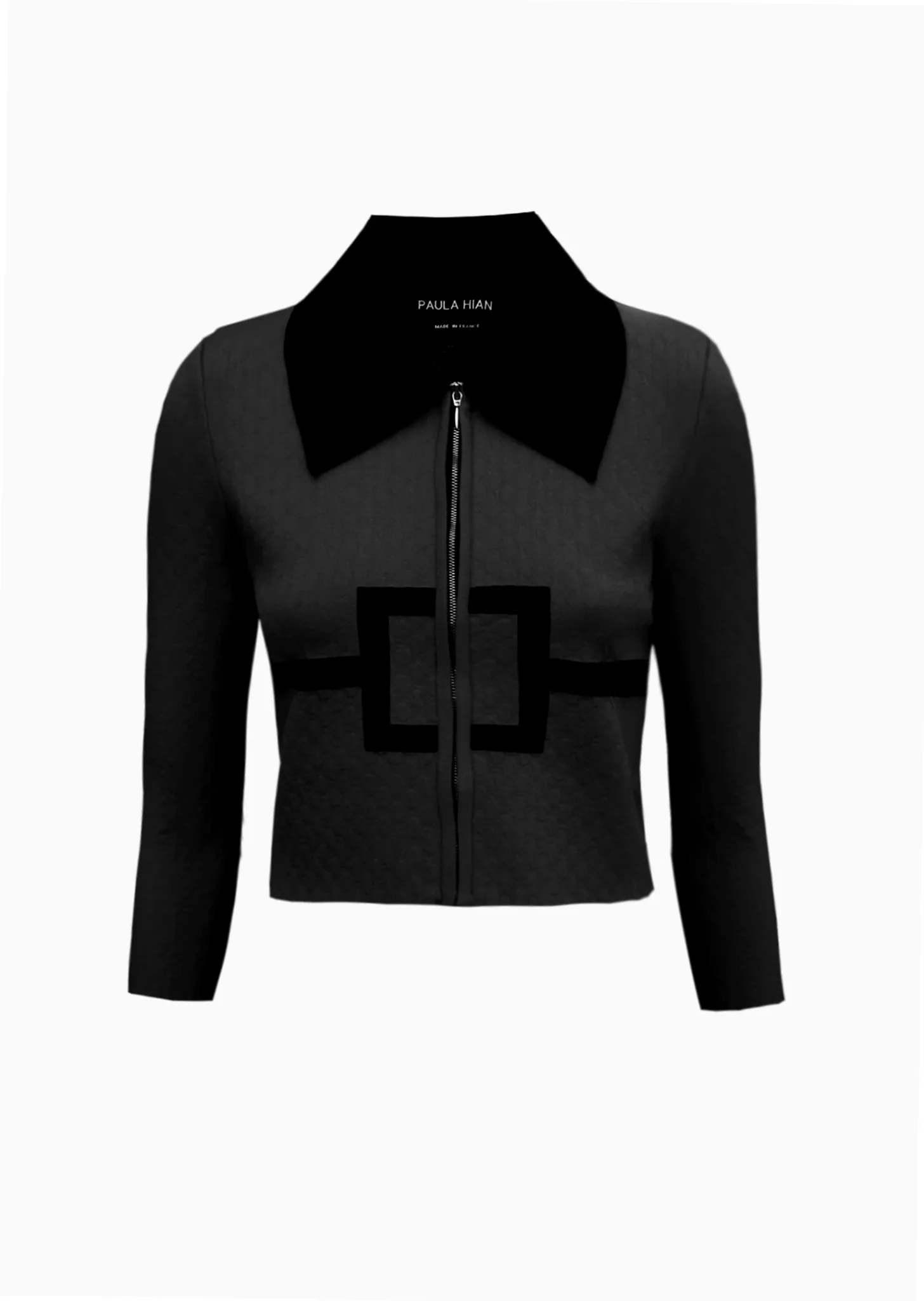 Toinette – Cropped Geo Jacket with Collar