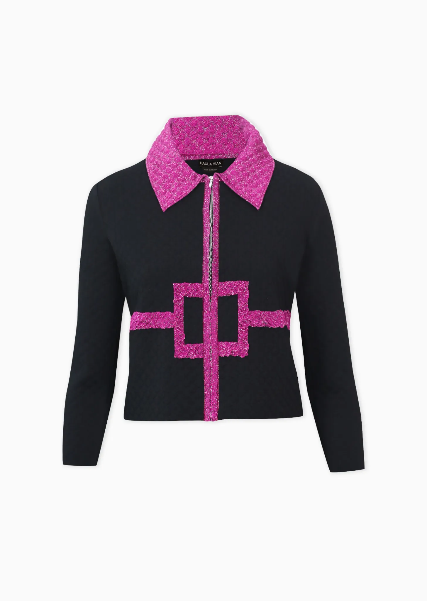 Toinette – Cropped Geo Jacket with Collar