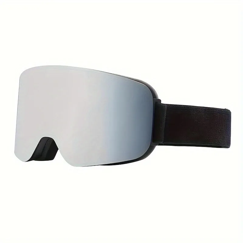 Trendy Cylindrical Frame Ski Goggles with Double-Layer Anti-Fog Lens - Perfect for Snowboarding, Skating & High-Altitude Skiing,