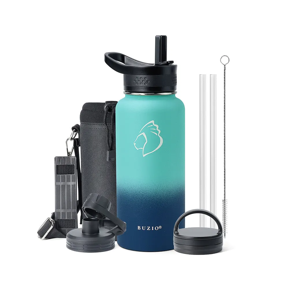 Trio Series Insulated Water Bottle with 3 Lids | 32oz - 64oz