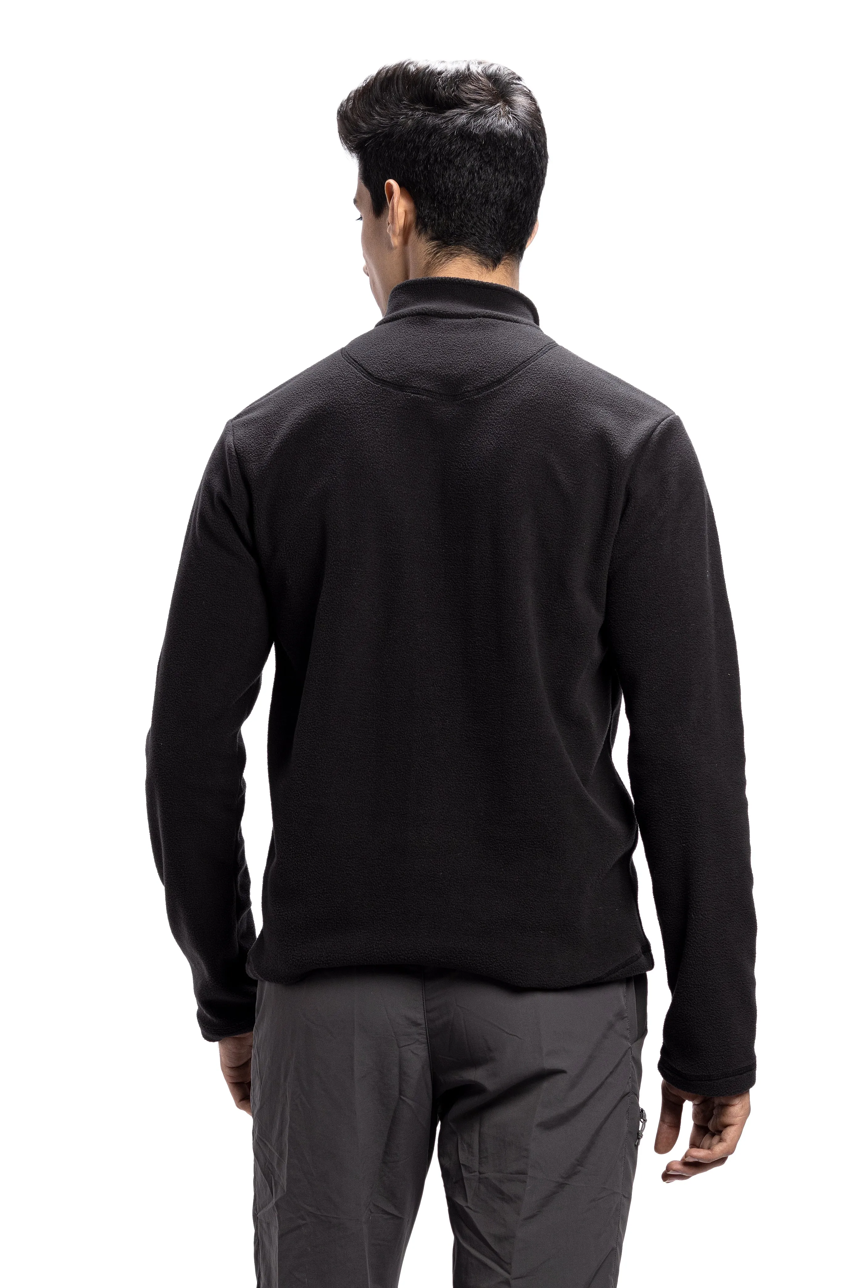 Tripole Anti-Pilling Fleece Winter Jacket and Windcheater | Black