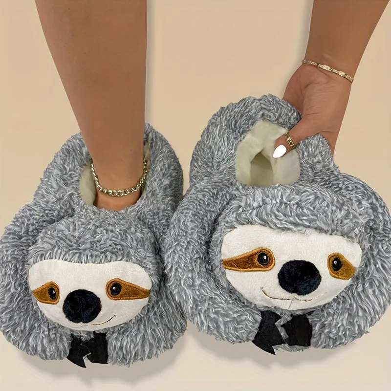 Ultimate Sloth Plush Slippers - Ultra-Soft & Cozy, Anti-Slip Soles, Fuzzy Lined for Ultimate Comfort - Adorable Indoor Shoes - Perfect Lounging Companion & Uniquely Novelty Gift