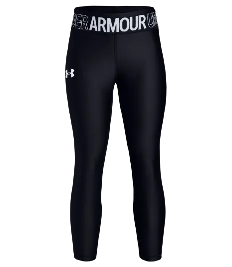 Under Armour Armour Hg Ankle Crop Girls Training 3/4 Tight Black Ua1327855-001