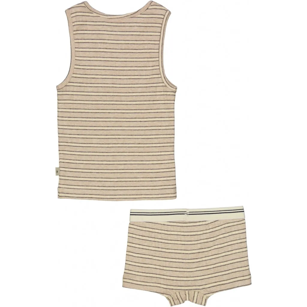 Underwear Lui - oat melange stripe