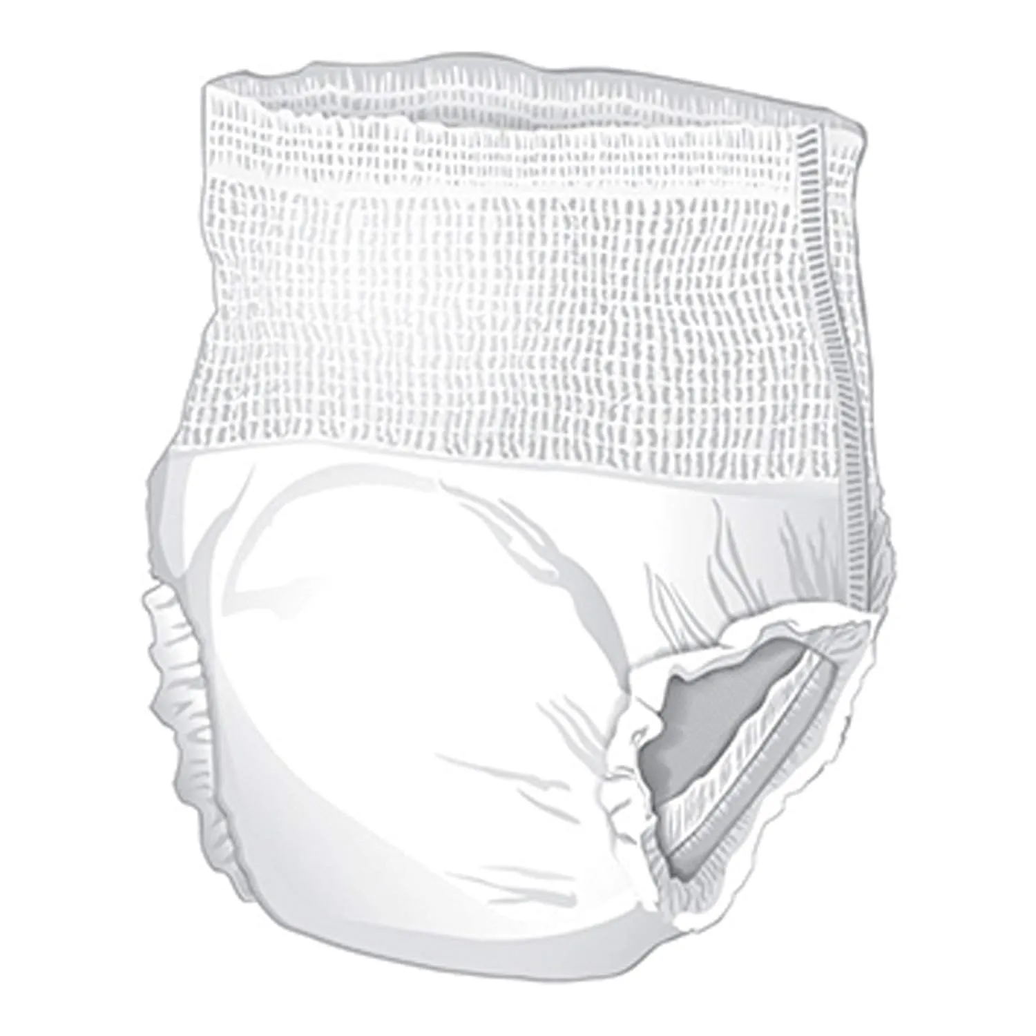 Unisex Adult Absorbent Underwear McKesson Ultra Pull On with Tear Away Seams Disposable Heavy Absorbency