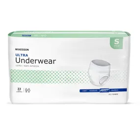 Unisex Adult Absorbent Underwear McKesson Ultra Pull On with Tear Away Seams Disposable Heavy Absorbency