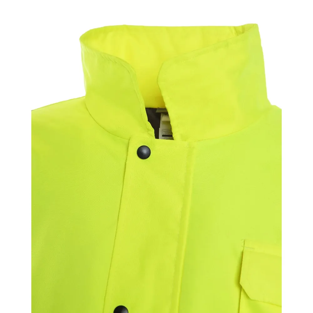 Utility Pro Hi Vis Quilt Lined Bomber Yellow / Orange Class 3 Safety Jacket - UHV562