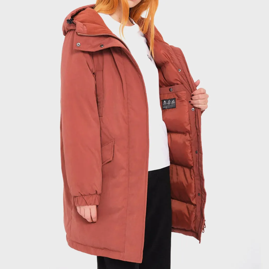 Volcom Womens Sleepi Puff Up Parka - Chestnut Brown