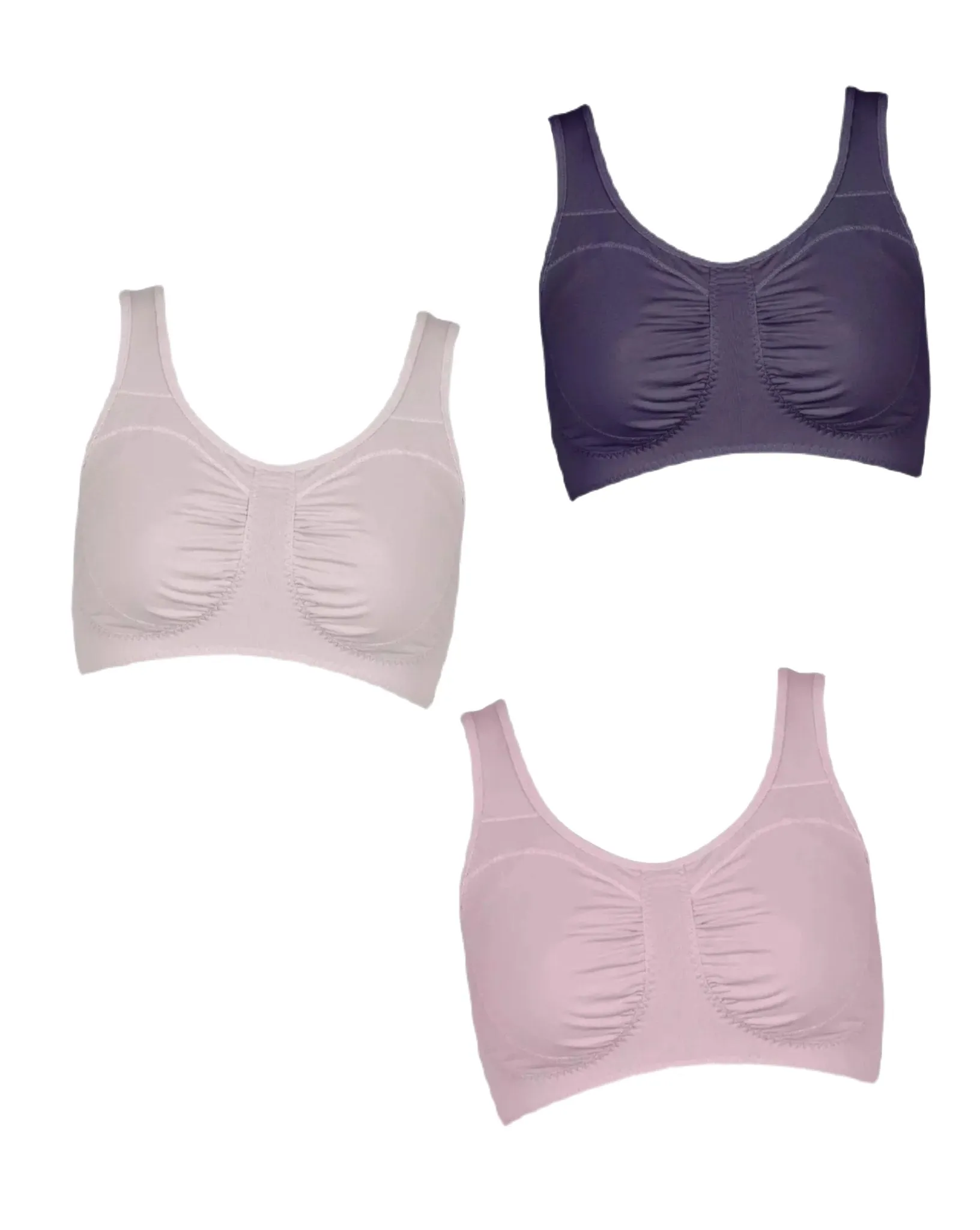 Wacoal 5391GB Sleeping Bra (1 pack 3 pcs 3 colours)