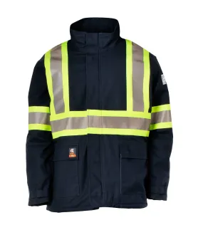 Warm, Navy | Electric Arc Resistance Hight-visibility Parka