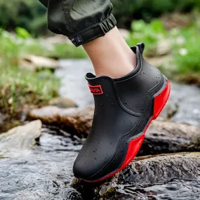 Waterproof Rain Boots for Men - Non-Slip, Wear-Resistant, Breathable, and Comfortable Shoes for Outdoor Working, Fishing, and Hiking - Durable and Long-Lasting Rain Shoes with Good Grip